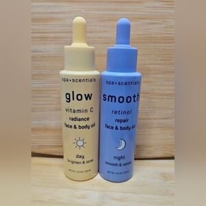 Spa Scentials Glow Vitamin C & Smooth  Retinol Repair Face & Body Oil 3.2fl Oz